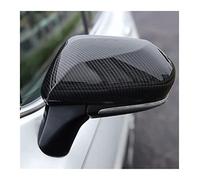 For Toyota For Prius 50 Series 2016-2019 Modified Rearview Mirror Cover Bright Strip Carbon Fiber Pattern Decoration Rearview Mirror Cover Side Wing