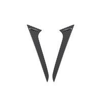 For Toyota For Raize A200 2020 2021 2022 Tail Wing Triangle Sequin Cover Rear Window Spoiler Trims Chrome Car Garnish(ABS Carbon Fiber)