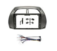 For TOYOTA For RAV4 2001-2006 9 Inch Car Fascia Video Panel Player Audio Dash 2 Din Frame Dashboard Mount Car Fascias(Fascia with cable)