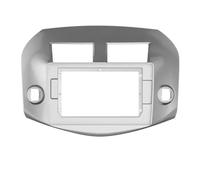 For Toyota For RAV4 2007-2012 2Din 9/10.1inch Car DVD Frame Audio Dash Trim Kits Facia Panel Double Din Radio Player Stereo Facia Fascia Panel(Only Silver Frame)