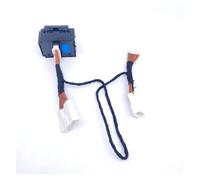 For Toyota For Rav4 For Crown 1pc Ice Blue LED Lights And White Rearview Mirror Automatic Folding Switch Car Mirror Switch Button(Ice blue light)