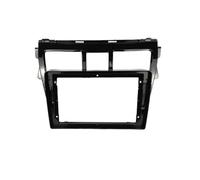 For Toyota For Vios 08-13 For Yaris Navigation Screen Frame Easy Installation Professional Decoration Interior Accessories Car Radio Fascia(Black)