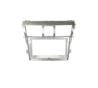 For Toyota For Vios 08-13 For Yaris Navigation Screen Frame Easy Installation Professional Decoration Interior Accessories Car Radio Fascia(Silver)