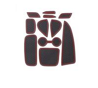 For Toyota For YARIS CROSS 2020 Car RHD Door Slot Gasket PVC Anti-slip Dirt-resistant Wear-resistant Scratch Resistant Cup Holder Insert(Red1)