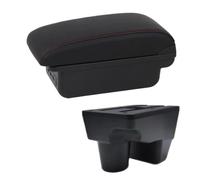 For Toyota For Yaris For Elegant 2020 2021 2022 Car Armrest Box Arm Rest Console Storage Box Car Arm Rest Box(C1 Red Line)