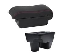 For Toyota For Yaris For Elegant 2020 2021 2022 Car Armrest Box Arm Rest Console Storage Box Car Arm Rest Box(C2 Red Line)
