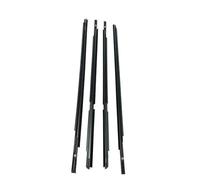 for Toyota for Yaris Hatchback 2006-2013 4 Doors Front Rear Outer Side Glass Rubber Sealing Strips Black 4Pcs Window Weatherstrip