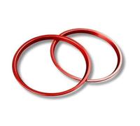 For Toyota GR86 2021 2022 2023 2024 AC Air Cover Condition Vent Outlet Inner And Outer Ring Replacement Auto Inner Parts(2PCS Red outer)