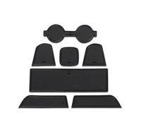 For Toyota GR86 Car Center Console Anti-Slip Mat Coasters Door Slot Mats Cup Rubber Pads Rug Sticker waterproof Mats(Black)
