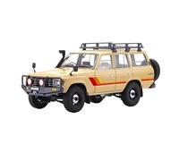 For TOYOTA Land Cruiser LC60 1:18 Off-road Vehicle Station Wagon Simulation Alloy Car Model Collectible Vehicles Kit(Beige)