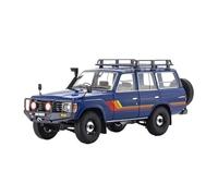 For TOYOTA Land Cruiser LC60 1:18 Off-road Vehicle Station Wagon Simulation Alloy Car Model Collectible Vehicles Kit(Blue)