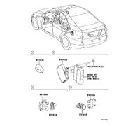 for Toyota Lexus Gs300 Gs350 Gs430 Is250 PDC Parking Assist Sensor Car Rear Reverse Backup Sensor Reversing Radar Aid Sensors Replacement,89341-44130-A0