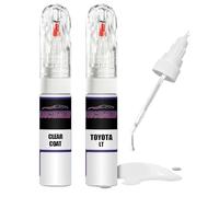 For TOYOTA PARTHENON IVORY LT + Clear Coat Touch Up Paint Lacquer Fix Kit