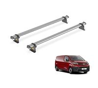 For Toyota ProAce 2016-2024 Roof Rack Van Guard Ultibar Trade 2x Bars | Note: Only Suitable for 'Medium' Wheelbase Models, Steel Heavy-duty Van Roof Bars [SB333-2]