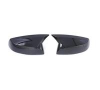 For Toyota RAV4 2014-2019 Black Car Left Right Wing Door Side Outside Rearview Mirror Cover Cap Lid Housing(Bright black)