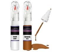 For TOYOTA RED M,E R80 + Clear Coat Touch Up Paint Lacquer Fix Kit