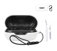 for TOZO Golden X1 Case Cover,NOUKAJU Earphone Protective Cover(with Carabiner + Lanyard + Cleaning Pen) Drop-Proof,Shock-Proof,Dust-Proof,Case for TOZO Golden X1(White)