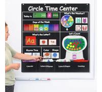 for tpu Classroom Pocket Chart 40.9x39in Weather Wheel for(Black) | 221 educational cards, covers time colors shapes, interactive weather wheel, 40.9x39in large size, group learning focus