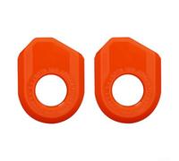 For TPU Designed Crank Arm Cover for Bicycles to Guard Against Scratches with Firm Attachment for 38mm Wide and 14mm Thick Cranks (B-Type Orange)