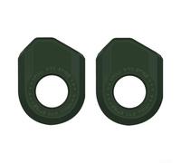 For TPU Designed Crank Arm Cover for Bicycles to Guard Against Scratches with Firm Attachment for 38mm Wide and 14mm Thick Cranks (B-Type Olive Green)