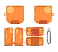 For TPU Earphone Protective Case for CMF Buds Pro 2 with Waterproof and Anti-scratch Features Providing Full Resistance and Protection (Transparent Orange)