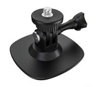 for tpu Helmet Base Mount for Action Camera Curved Flat for(Black 1)