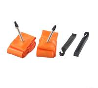 For TPU Inner Tube for 700C For gravel Bikes, Ultralight 60g, Metal Air Nozzle Designed for Enhanced Performance and Safety (2PCS with 2PCS lever)