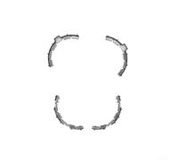 For TPU Protective Bumper Ring for DJI Flip Designed to Cushion Impacts and Secure Propellers for Flight Stability (black)