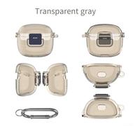For TPU Protective Cover for JBL Tune For Flex 2 Stylish and Easy to Maintain with Dirt Resistance (Transparent Gray)