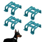 for Tractive Gps Dog Tracker Rubber Clip, 4 Pcs Blue of Tractive Rubber Mount, Pet Tracker for Dogs Rubber Attachment Clips, Compatible with Tractives Gps Soft Pet Locator Clip(Blue)