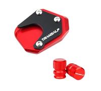 For Transalp XLV 600 650 700 XL600V XL650V XL700V Motorcycle Tire Valve Cap Side Stand Foot Kickstand Enlarge Extension Kickstand Stand Plate