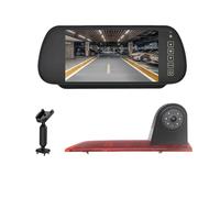 For Transit For Custom Waterproof Night Vision Car Brake Light Reverse Camera With 7-inch Rearview Mirror Monitor Car Backup Camera