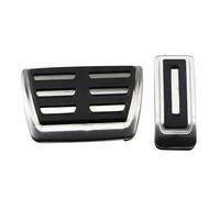 For Transporter For Multivan T5 T6 For Caravelle Stainless Steel Fuel Brake Footrest Pedal Cover AT MT Accessories Car Non-Slip Pedals(AT 2 PCS)