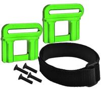 for Traxxas 1/8 MAXX Slash Sledge Alloy Aluminium Tall Battery Holder Mount Hold Down - Green