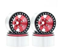For Traxxas For Hsp For Redcat For WRAITH For Tamiya For Axial For SCX10 D90 For HPI 1/10 RC Car Metal 4PCS 1.9 Beadlock Wheel Rim Hub Parts RC Replacements Spare