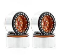 For Traxxas For Hsp For Redcat For WRAITH For Tamiya For Axial For SCX10 D90 For HPI 1/10 RC Car Metal 4PCS 1.9 Beadlock Wheel Rim Hub Parts Component