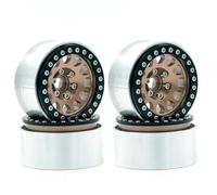 For Traxxas For Hsp For Redcat For WRAITH For Tamiya For Axial For SCX10 D90 For HPI 1/10 RC Car Metal 4PCS 1.9 Beadlock Wheel Rim Hub Parts RC Replacements Spare