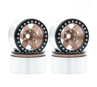 For Traxxas For Hsp For Redcat For WRAITH For Tamiya For Axial For SCX10 D90 For HPI 1/10 RC Car Metal 4PCS 1.9 Beadlock Wheel Rim Hub Parts RC Replacements Spare