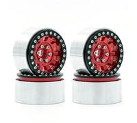 For Traxxas For Hsp For Redcat For WRAITH For Tamiya For Axial For SCX10 D90 For HPI 1/10 RC Car Metal 4PCS 1.9 Beadlock Wheel Rim Hub Parts Component