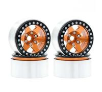 For Traxxas For Hsp For Redcat For WRAITH For Tamiya For Axial For SCX10 D90 For HPI 1/10 RC Car Metal 4PCS 1.9 Beadlock Wheel Rim Hub Parts Component