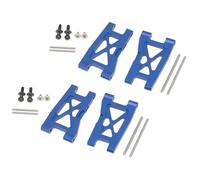 For Traxxas For LaTrax For Teton 1/18 4pcs Metal Front And Rear Suspension Arm Set RC Car Upgrade Parts Replacement Parts RC Car Components(Blue)