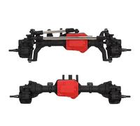 For Traxxas For TRX-4 1/10 RC Car Axle Upgrades Parts Metal Portal Axles Front And Rear Axle With T-lock Differential RC Axles(Front and Rear Axles)