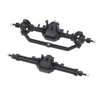 For Traxxas For Trx-4m 1/18 RC Crawler Upgrade Parts Replacement Plastic Front And Rear Axle Set Complete With Servo Mount RC Axles(Front Rear Axle Set)