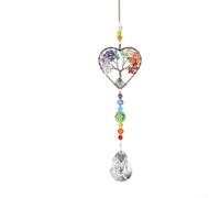 For Tree Of Life For crystal Sun Catcher Pendant Suitable for Hanging in Garden or Window to Create Peaceful and Attractive Light Reflections (By Love)