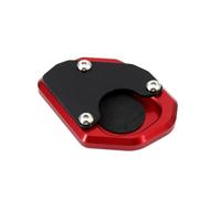 For trident 660 2021 Motorcycle Kickstand Extender Foot Side Stand Extension Anti-skid Enlarged for base Motorbike leg stand(Red)