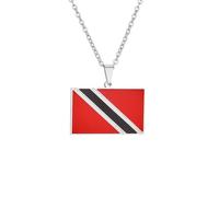 For Trinidad and For Tobago Stainless Steel Map Pendant Necklaces Map Jewelry Gold Color Items Bridal Women Man Party Gifts Jewelry (Model 6)
