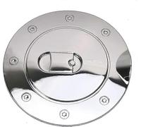 for Triple Chrome Fuel Tank Cap Gas Door Cover for 2009-2017 Dodge Ram