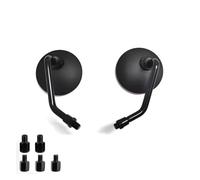 For Triumph For Trident 660 For Tiger 800 For Street Triple 765 For Scrambler 400X Motorcycle Rearview Mirrors Side Mirror 8/10mm Motorcycle Rear View Mirrors(Black-Short-Bolts)