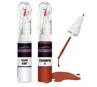 For TRIUMPH INTENSE ORANGE EI + Clear Coat Touch Up Paint Lacquer Fix Kit