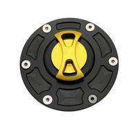 For Triumph Speed Triple 955i Sprint 1050 R 675 Tiger 800/800XC/1050 TT600 Motorcycle Modified Fuel Tank Cap Keyless Quick Lock(Color:Gold)